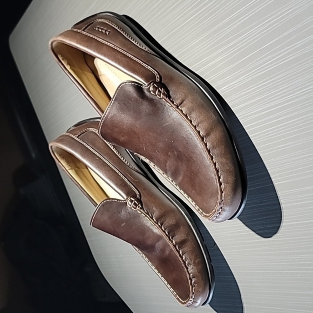 ECCO Classic Moc 2.0 Dark Brown Leather Loafers Men's‎ 43 (9.5) NWOT Condition